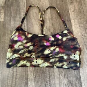 lululemon athletica Olive Multi-Color Printed Strappy Sports Bra